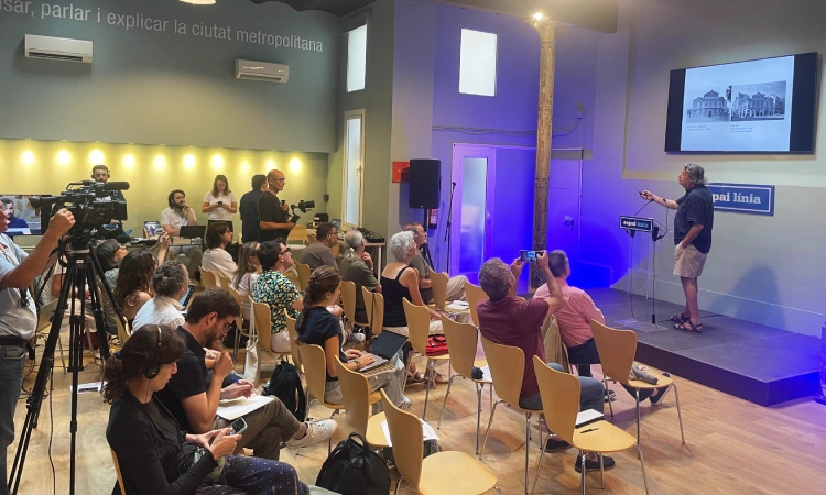 Gran ressò mediàtic de la roda de premsa de la Favb a l’Espai Línia