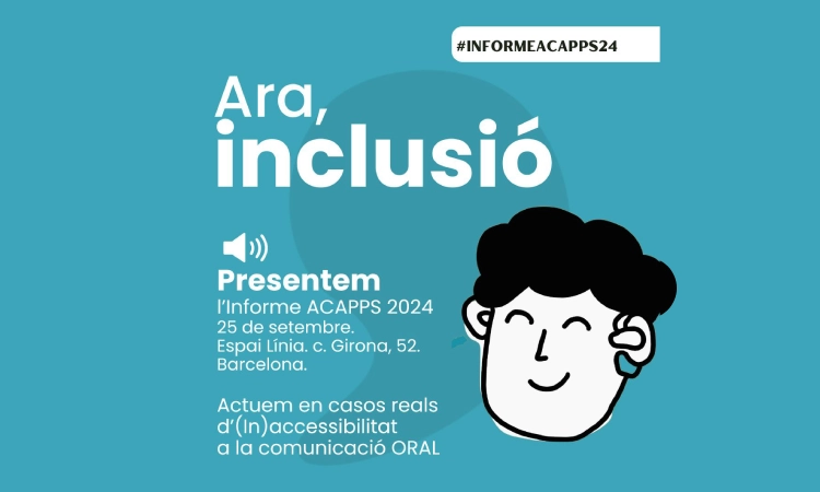 Raúl Moreno, Secretari General de Drets Socials i Inclusió, presentarà a l’Espai Línia l’informe sobre la situació de les persones amb sordesa