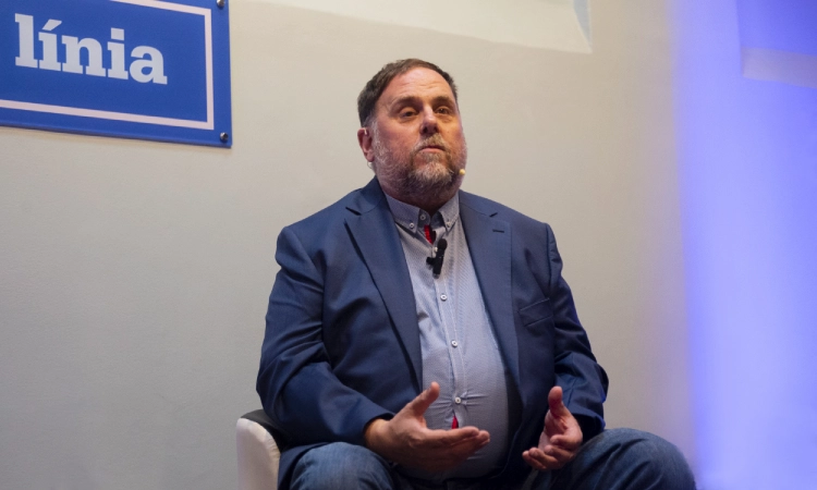 Junqueras, en un acte amb sindicalistes a l’Espai Línia: “Hi ha el risc de tenir treballadors cada cop més pobres”